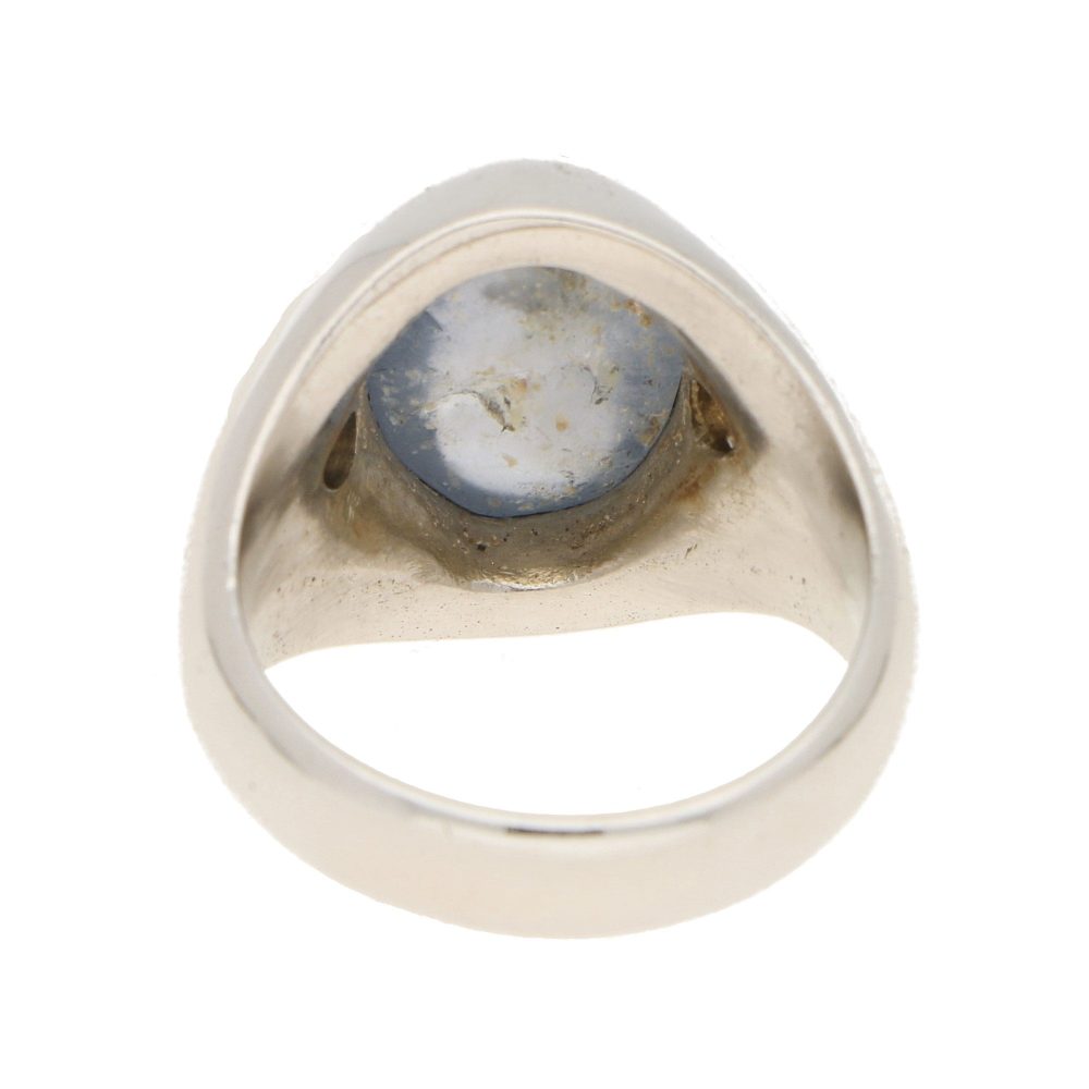 Vintage Star Sapphire and Diamond Cocktail Ring