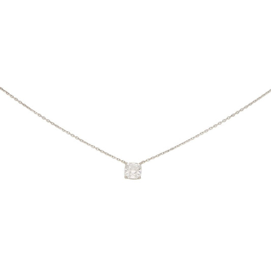 Certified 1.70ct Cushion-Cut Diamond Solitaire Pendant Necklace