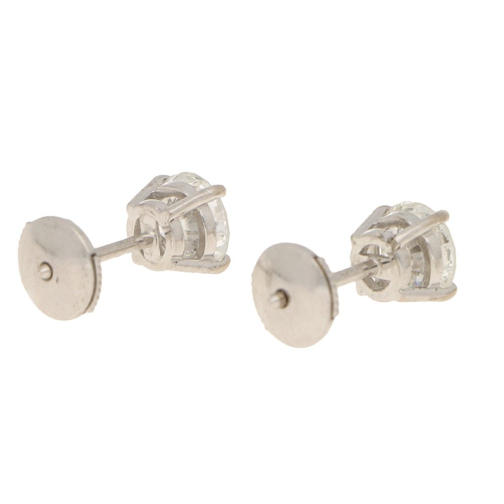 2.35ct Diamond Solitaire Stud Earrings