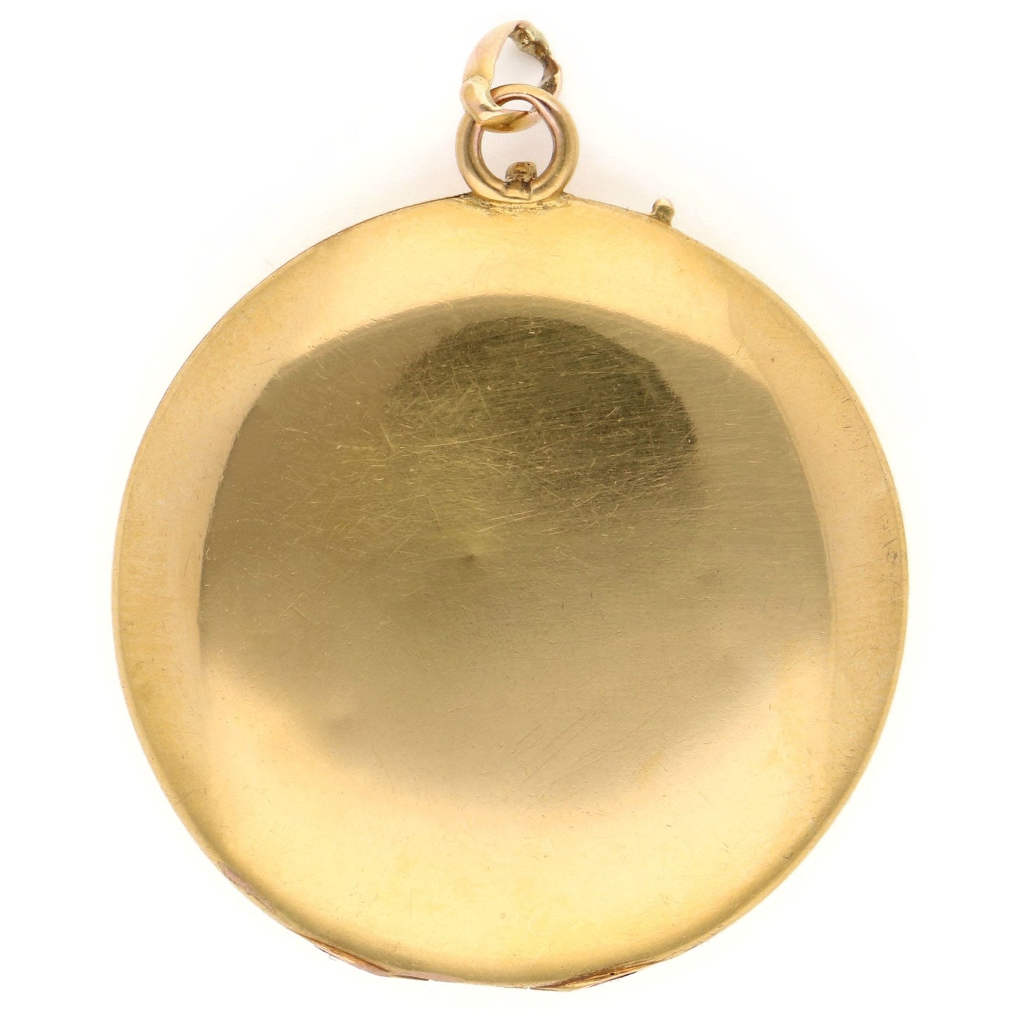 Antique 20 Carat Yellow Gold Paste Locket Pendant