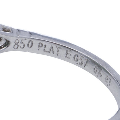 Art Deco Inspired Diamond and Sapphire Cluster Engagement Ring in Platinum