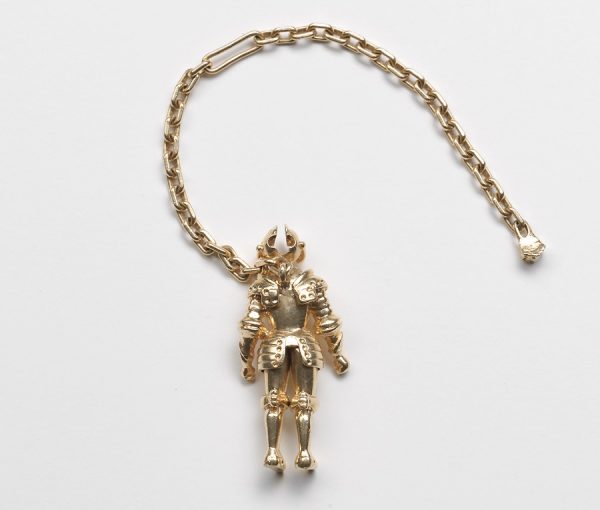 Vintage Gold Knight Keychain