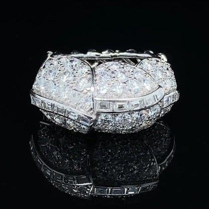 Vintage Cartier 1940s Retro 4ct Diamond Ring