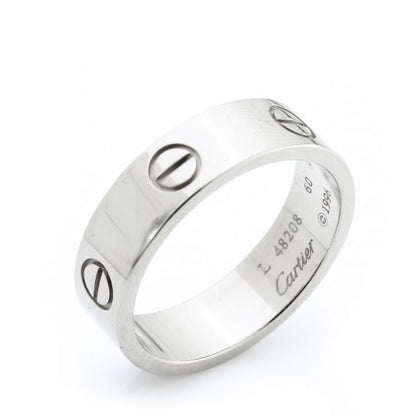 Cartier Love Ring in 18ct White Gold, with Cartier Box, Circa 1996