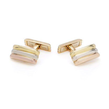 Vintage 1980's Cartier Trinity 18ct Gold Cufflinks