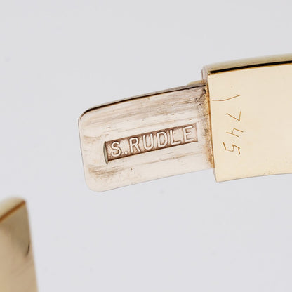 18cts Princess Cut Ruby Bangle with Diamonds