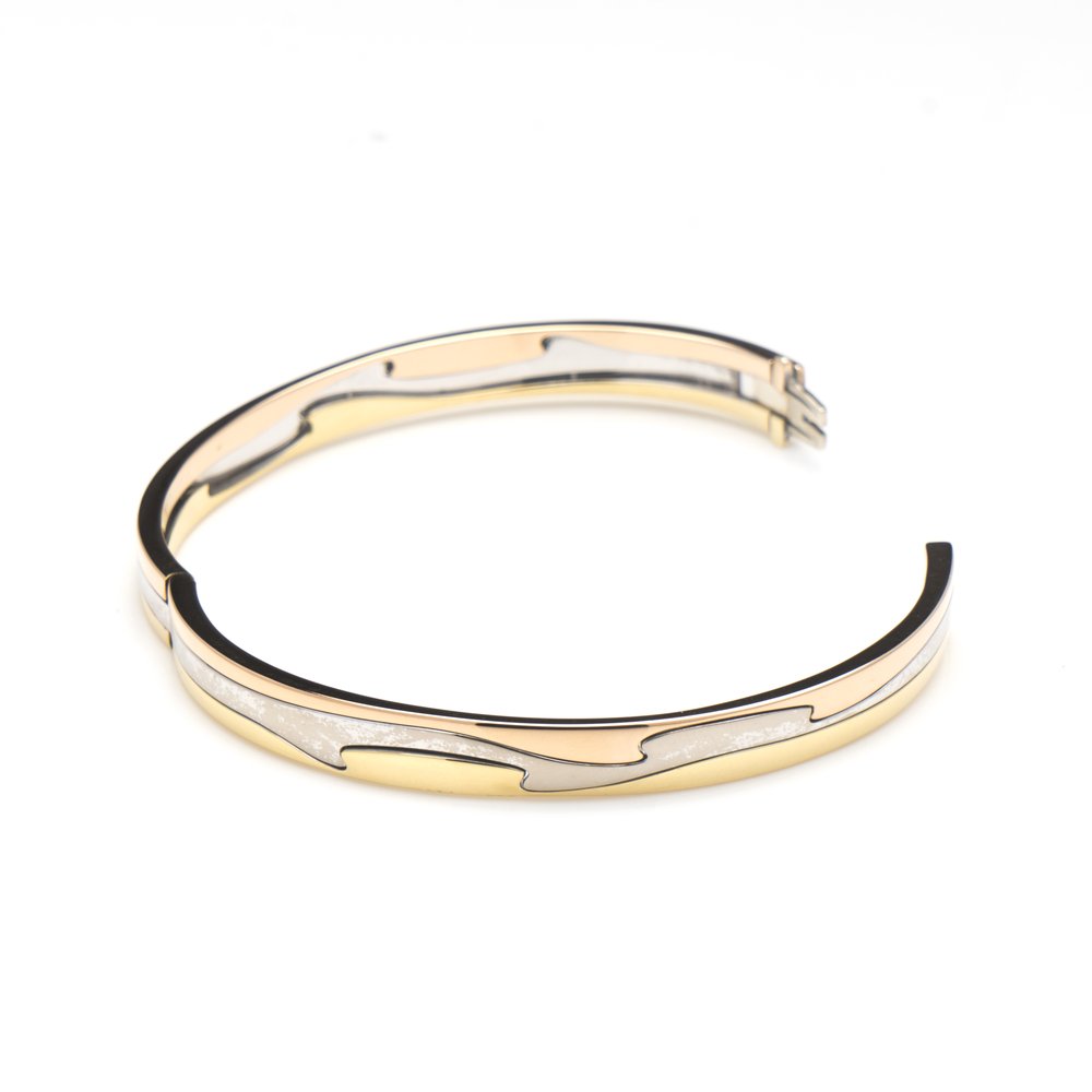 Georg Jensen 18ct Gold Fusion Bangle Bracelet