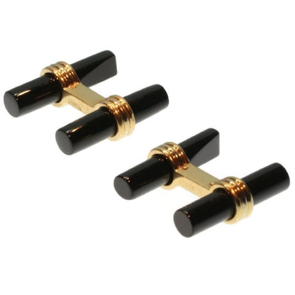 Vintage Van Cleef and Arpels Onyx and Gold Cufflinks