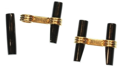 Vintage Van Cleef and Arpels Onyx and Gold Cufflinks