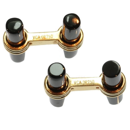Vintage Van Cleef and Arpels Onyx and Gold Cufflinks
