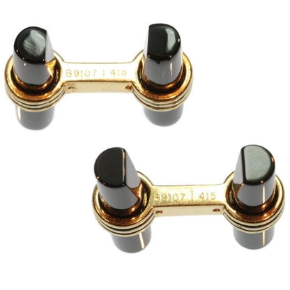 Vintage Van Cleef and Arpels Onyx and Gold Cufflinks