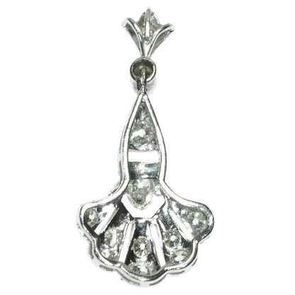Antique Art Deco Platinum Diamond Pendant