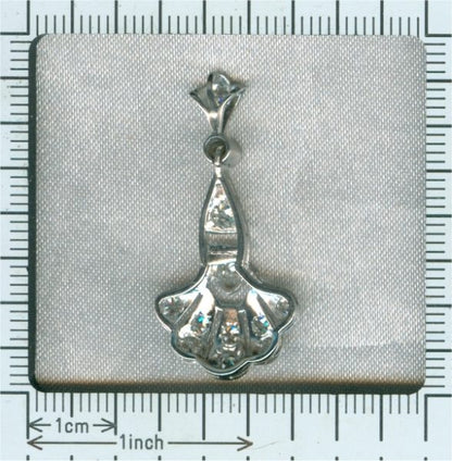 Antique Art Deco Platinum Diamond Pendant