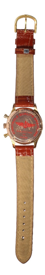 Vintage Breitling Premier Men's Wristwatch In 18 Carat Rose Gold