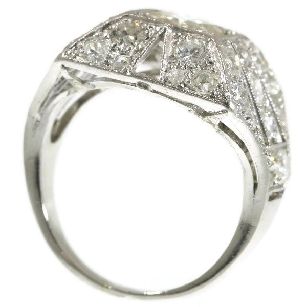 Sparkling Vintage Art Deco 3.78ct Diamond Cocktail Engagement Ring
