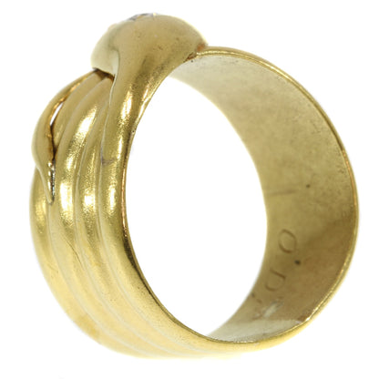 Antique Victorian Coiled Snake Ring with Old Brilliant Cut Diamond