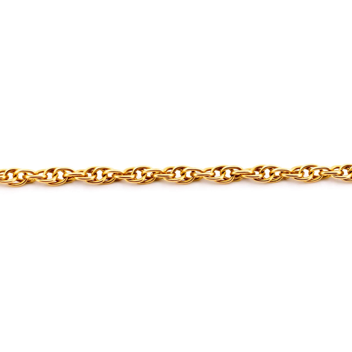A yellow gold Prince of Wales link chain necklace