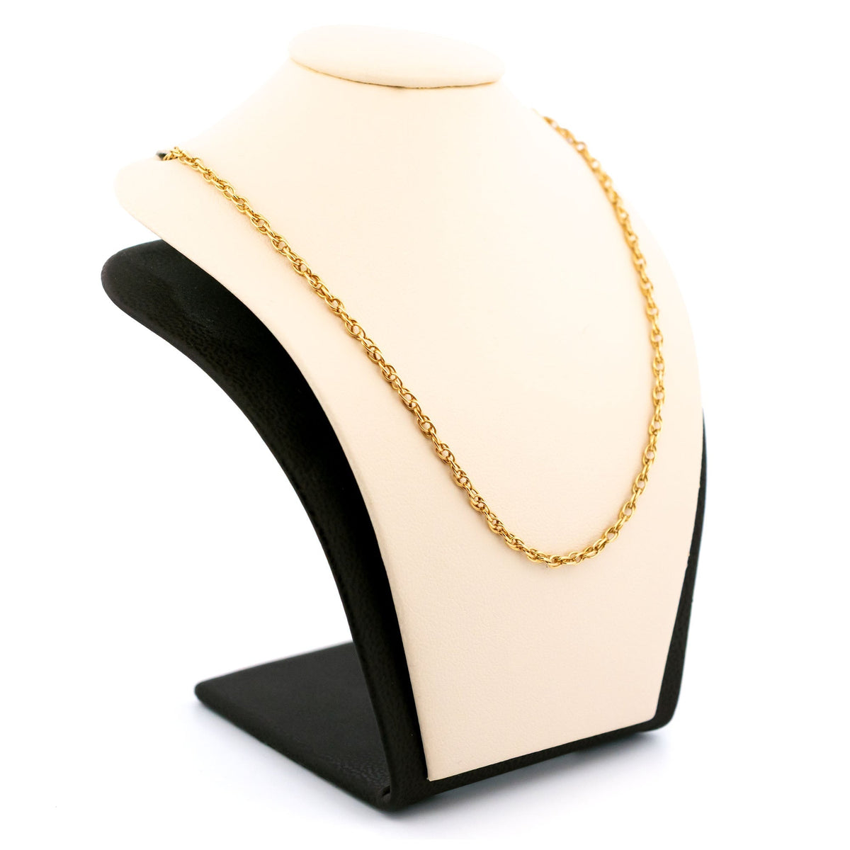 A yellow gold Prince of Wales link chain necklace
