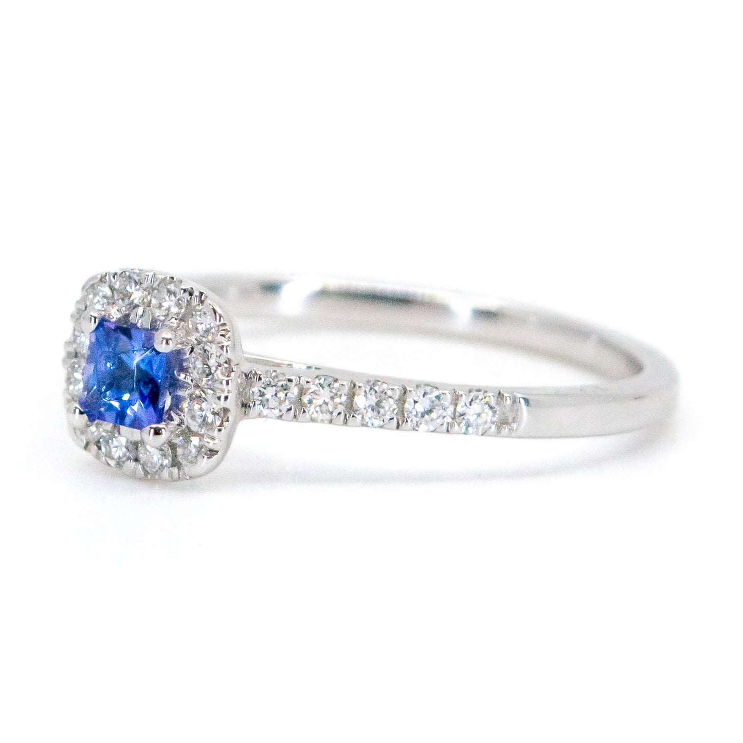 Diamond Tanzanite 14k Cluster Ring 16605-2001