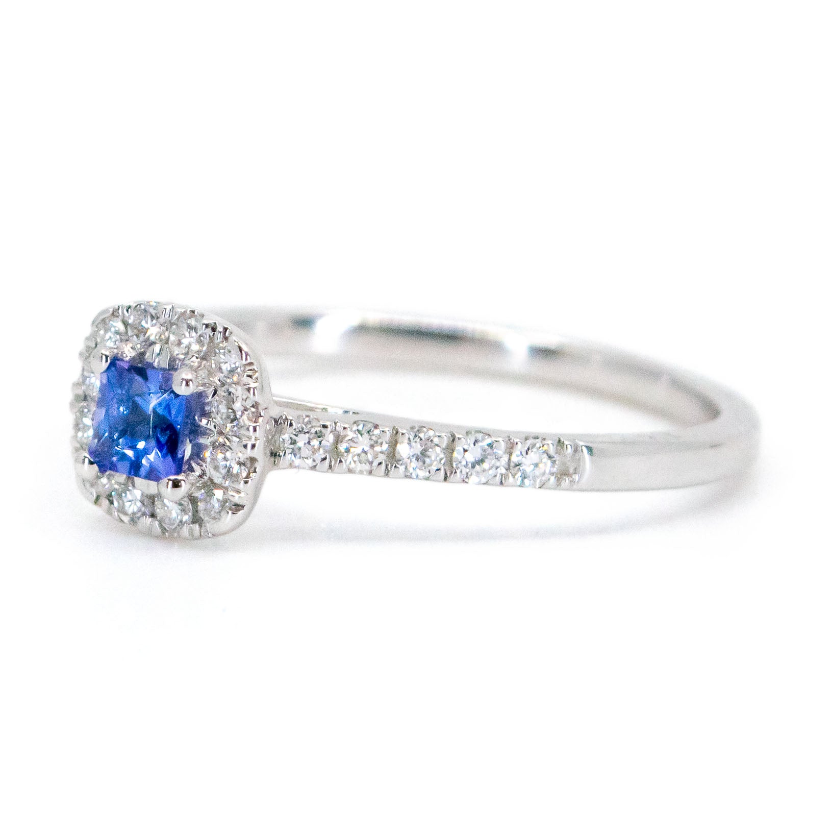 Diamond Tanzanite 14k Cluster Ring 16605-2001