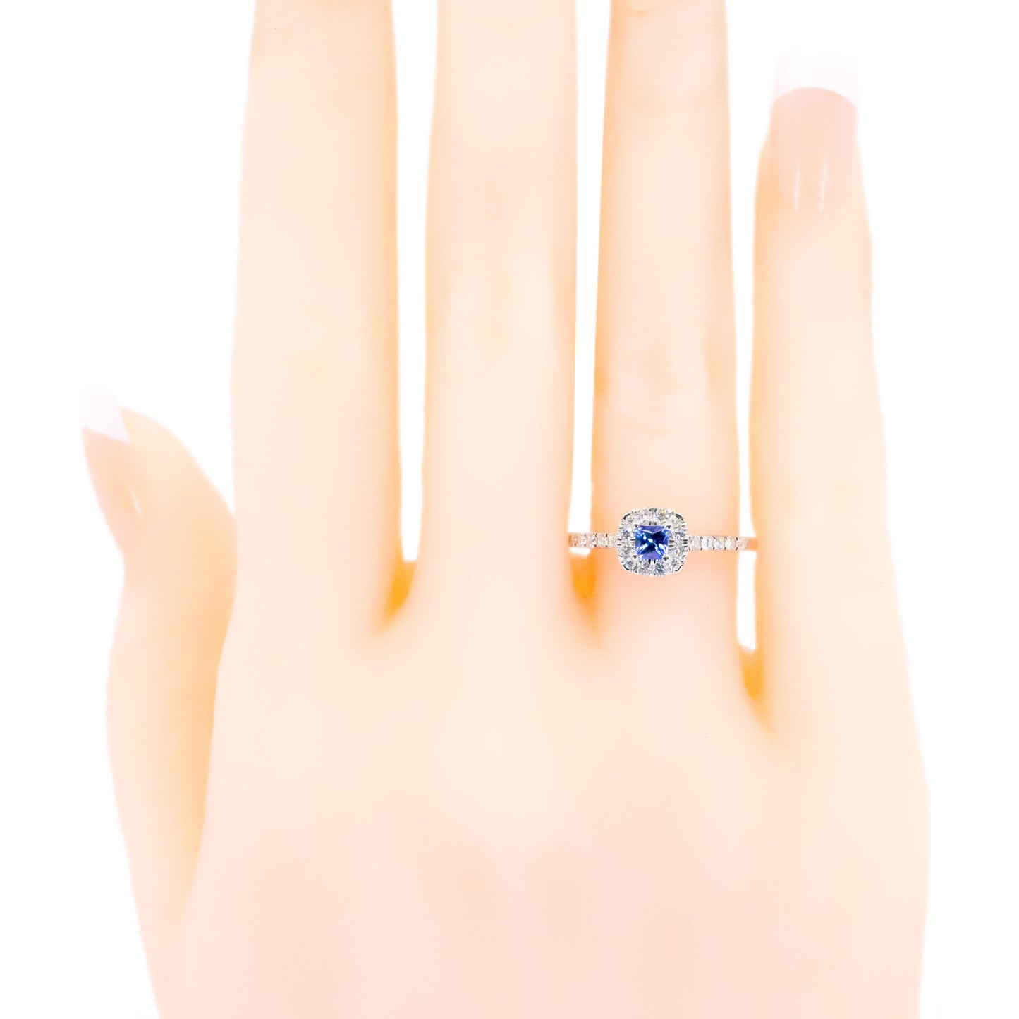 Diamond Tanzanite 14k Cluster Ring 16605-2001