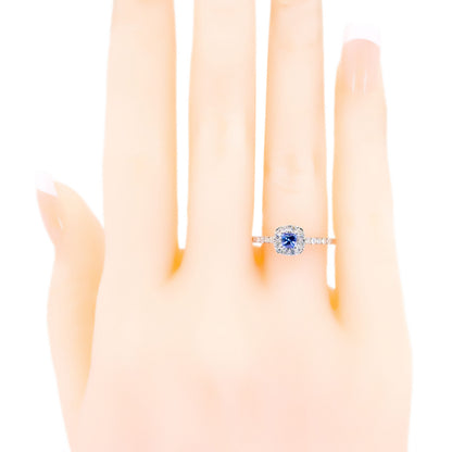 Diamond Tanzanite 14k Cluster Ring 16605-2001