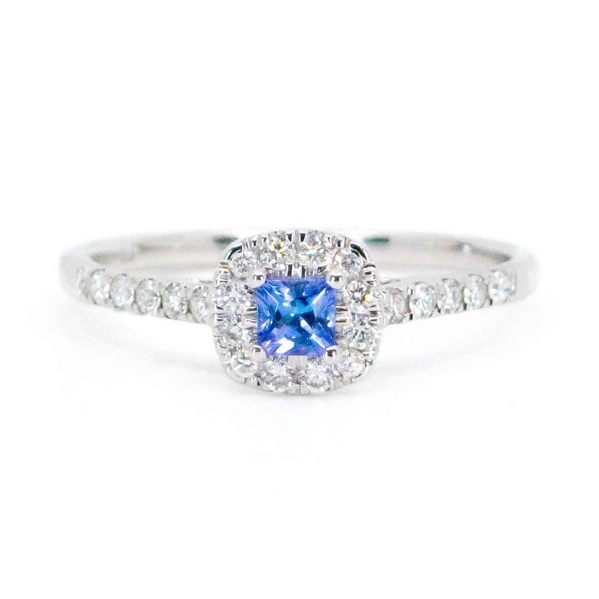 Diamond Tanzanite 14k Cluster Ring 16605-2001