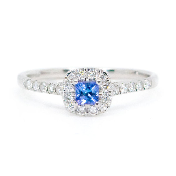 Diamond Tanzanite 14k Cluster Ring 16605-2001