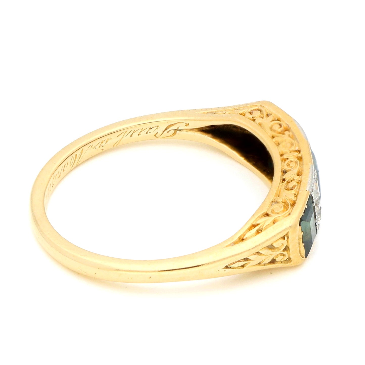 Sapphire Diamond 14k Row Ring 16615-8899