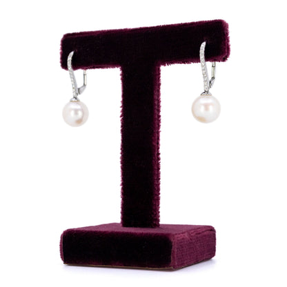 Diamond Pearl 14k Pendant Earrings 16623-8904