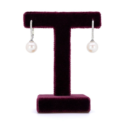 Diamond Pearl 14k Pendant Earrings 16623-8904