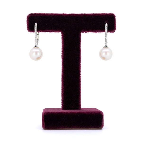 Diamond Pearl 14k Pendant Earrings 16623-8904