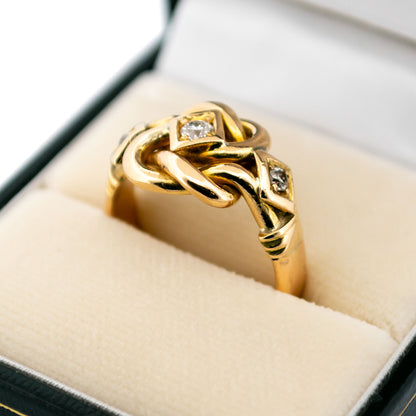 Diamond 18k "Love Knot" Ring 16624-8905