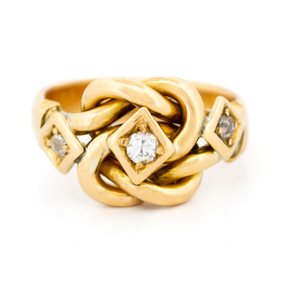 Diamond 18k "Love Knot" Ring 16624-8905