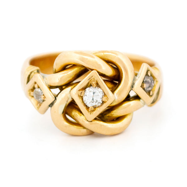 Diamond 18k "Love Knot" Ring 16624-8905