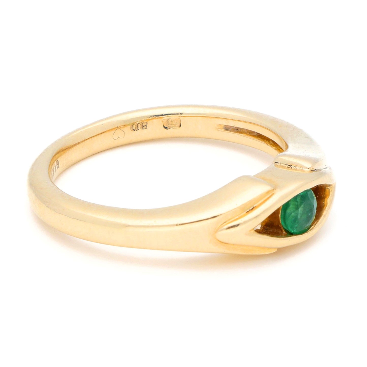 Pre Owned Emerald Solitaire Engagement Ring by Glamira