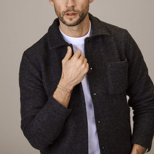 Modern 14ct Yellow Gold Curb Link Bracelet