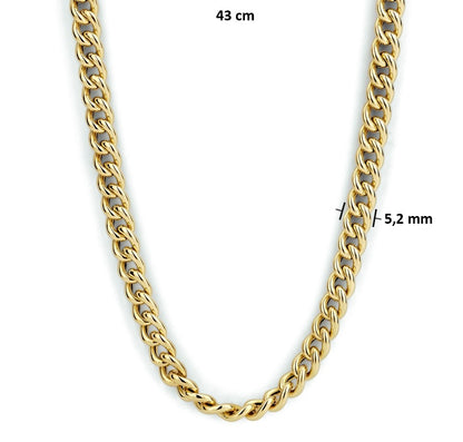 14k Yellow Gold Curb Link Necklace 16690-8938