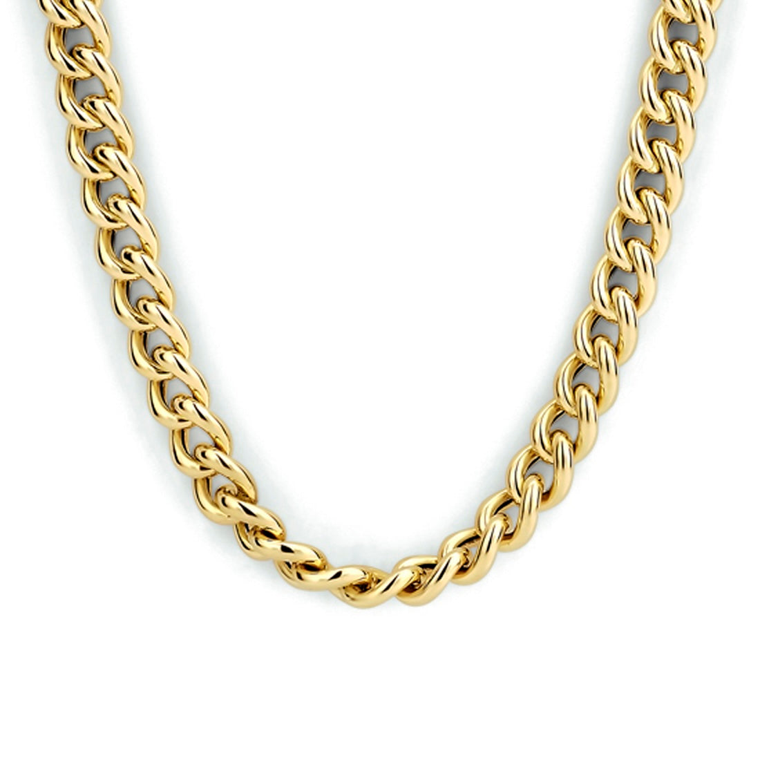 14k Yellow Gold Curb Link Necklace