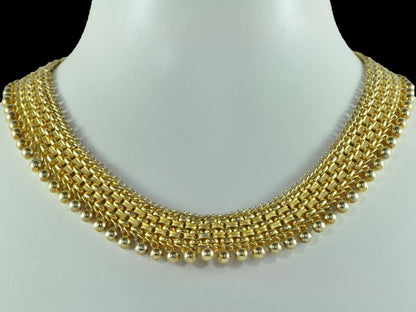 Victorian Gold Collar Necklace, Circa 1860