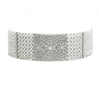 Pearl and Diamond Platinum Choker Necklace