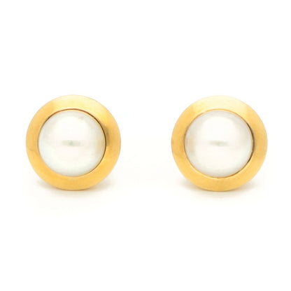 Pearl 18k Stud Earrings 16716-8952