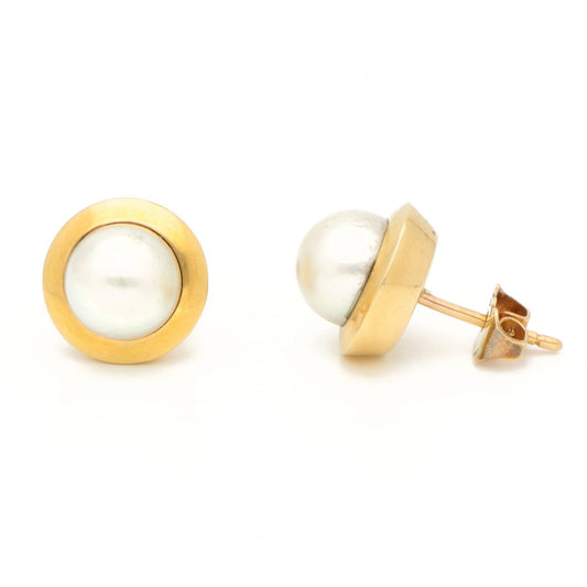 Pearl 18k Stud Earrings 16716-8952