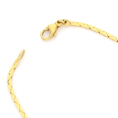 14 Carat Yellow Gold  "Cobra Link" Necklace