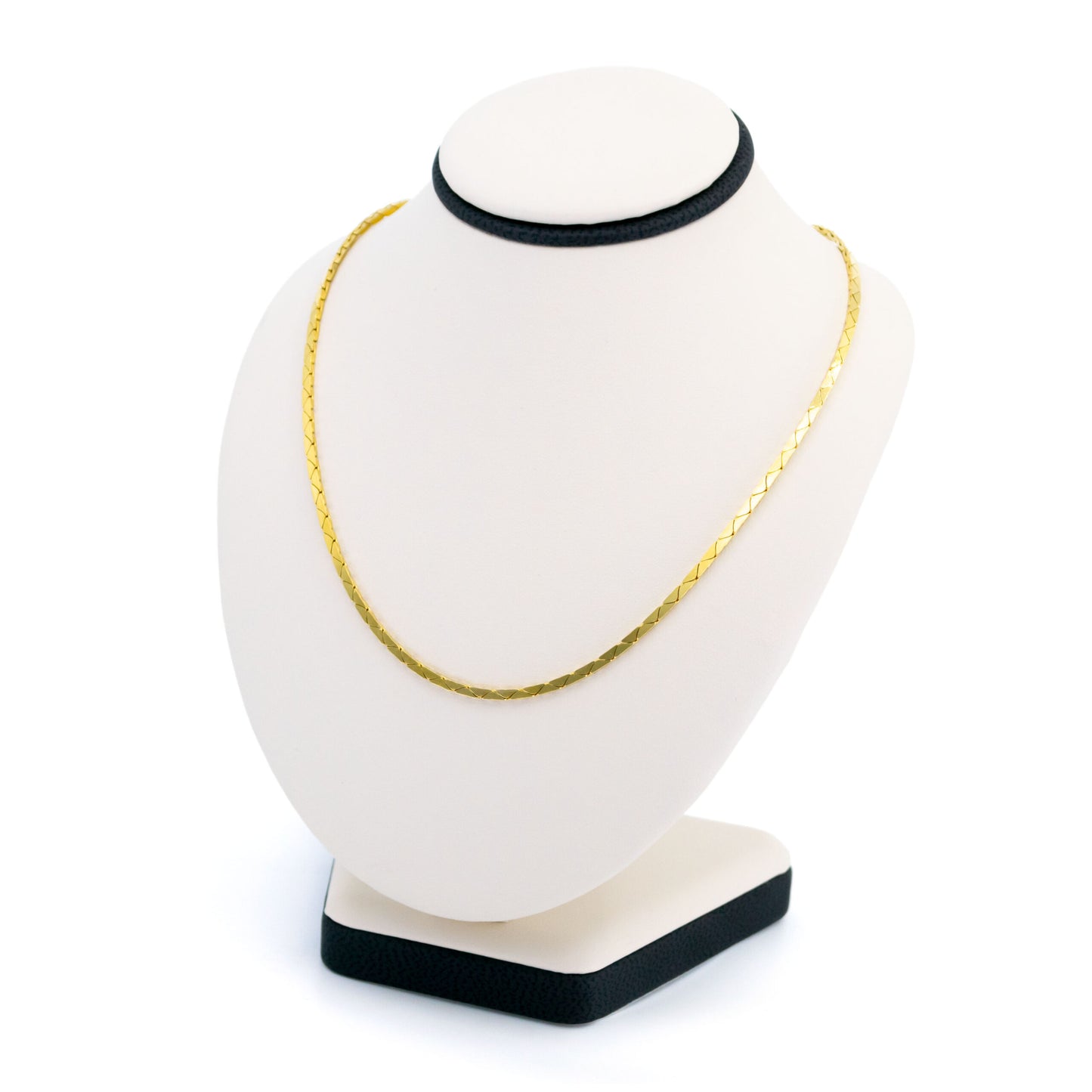 14 Carat Yellow Gold  "Cobra Link" Necklace