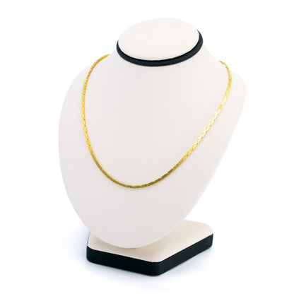 14 Carat Yellow Gold  "Cobra Link" Necklace