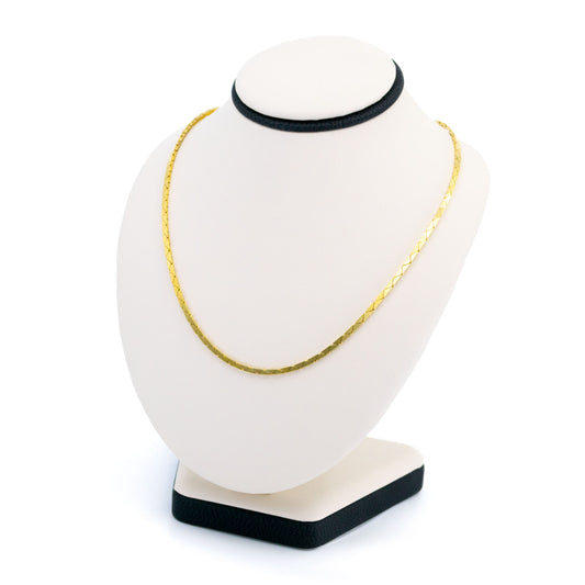 14 Carat Yellow Gold  "Cobra Link" Necklace