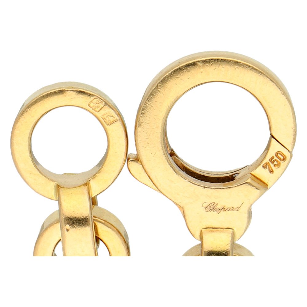 Vintage Chopard Happy Diamonds Heart Charm Gold Bracelet