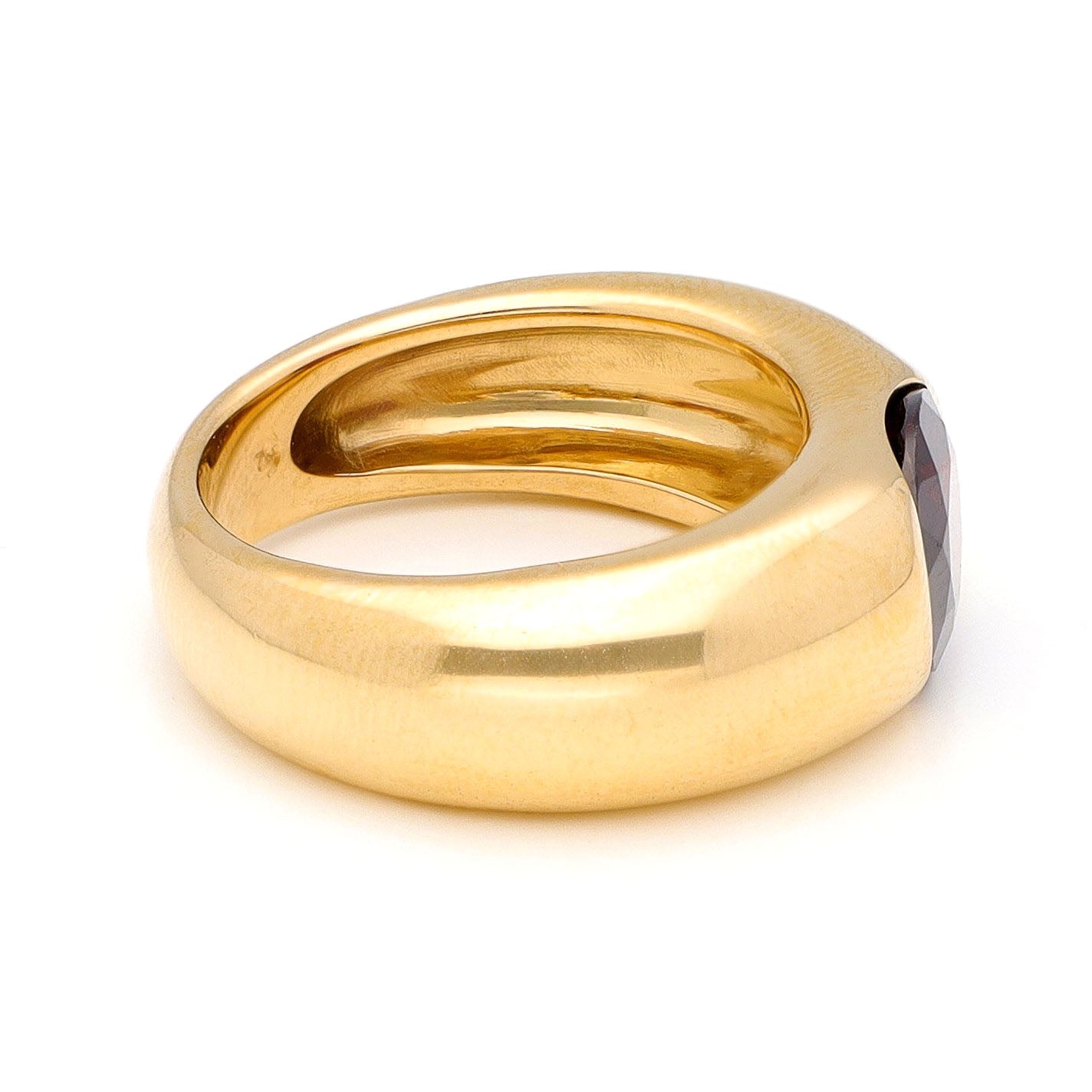 Garnet 18k Gypsy Ring 16736-8970