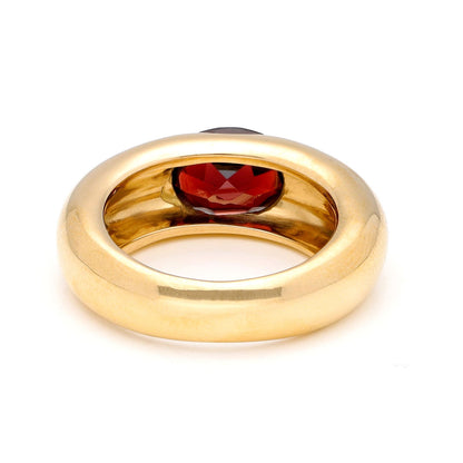 Garnet 18k Gypsy Ring 16736-8970